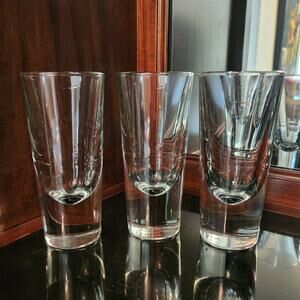 3 MCM Carlo Moretti Italian Brunch Short Bullet Glasses VTG 70-80's Made Italy